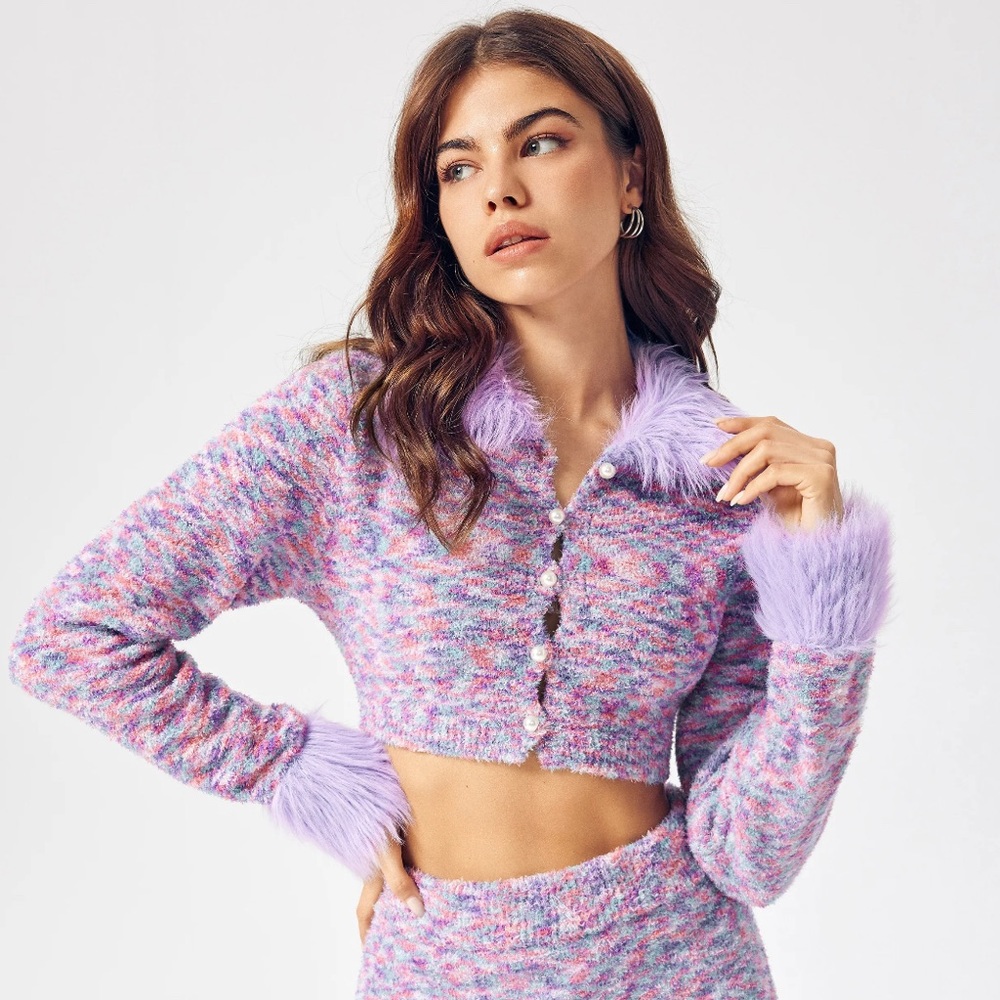 CIDER Ombré‎ Crop Sweater